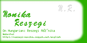 monika reszegi business card